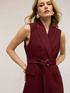 Double-breasted belted vest image number 3