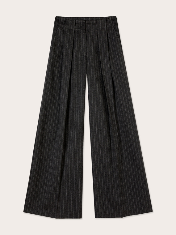 Nadelstreifen-Palazzo-Hose The Tailoring Lab