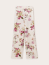 Pantalon palazzo fluide &agrave; motif fleuri image number 4