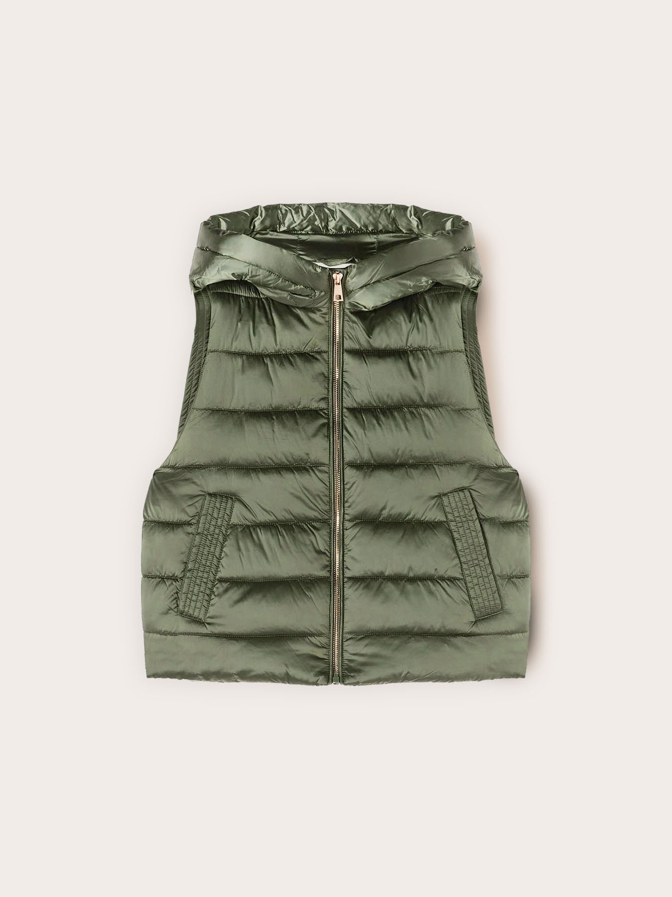 Padded nylon gilet image number 4