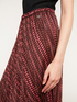 Midi pleated skirt with geometric pattern image number 2