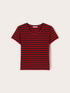 Gestreiftes T-Shirt aus Jersey-Mix mit Lurex image number 4