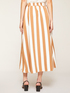 Maxi striped midi skirt image number 1