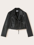 Biker jacket with asymmetric zip image number 4