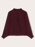 Striped devor&egrave; blouse image number 4