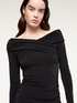 Vestito off-shoulders in jersey effetto lycra image number 2