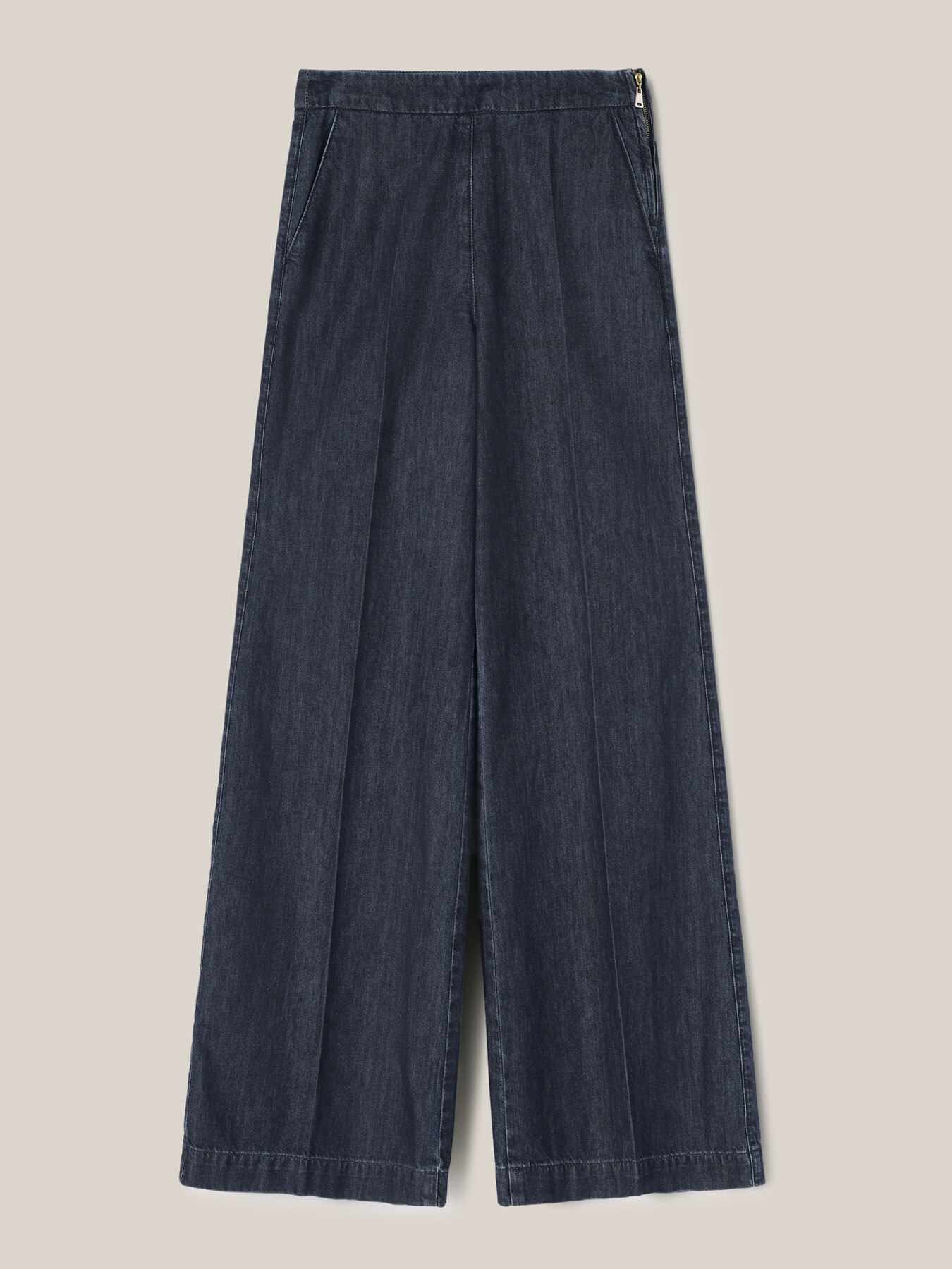 Pantaloni palazzo in denim image number 3