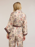 Kimono shirt in printed satin image number 1