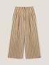 Palazzo trousers with striped pleats image number 4