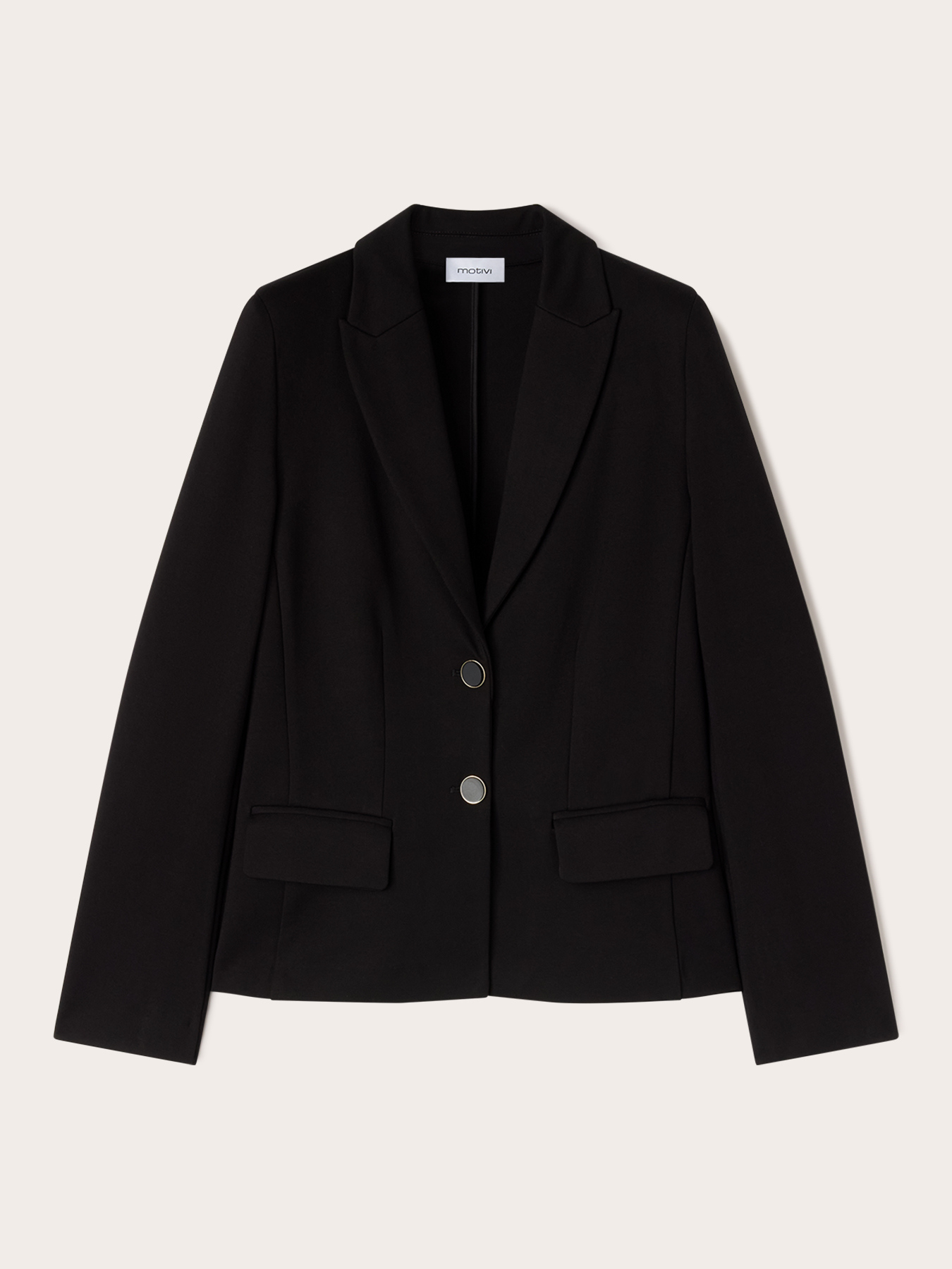 Veste simple boutonnage en point de Milan image number 4
