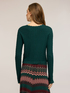 Short lace-effect knit cardigan image number 1