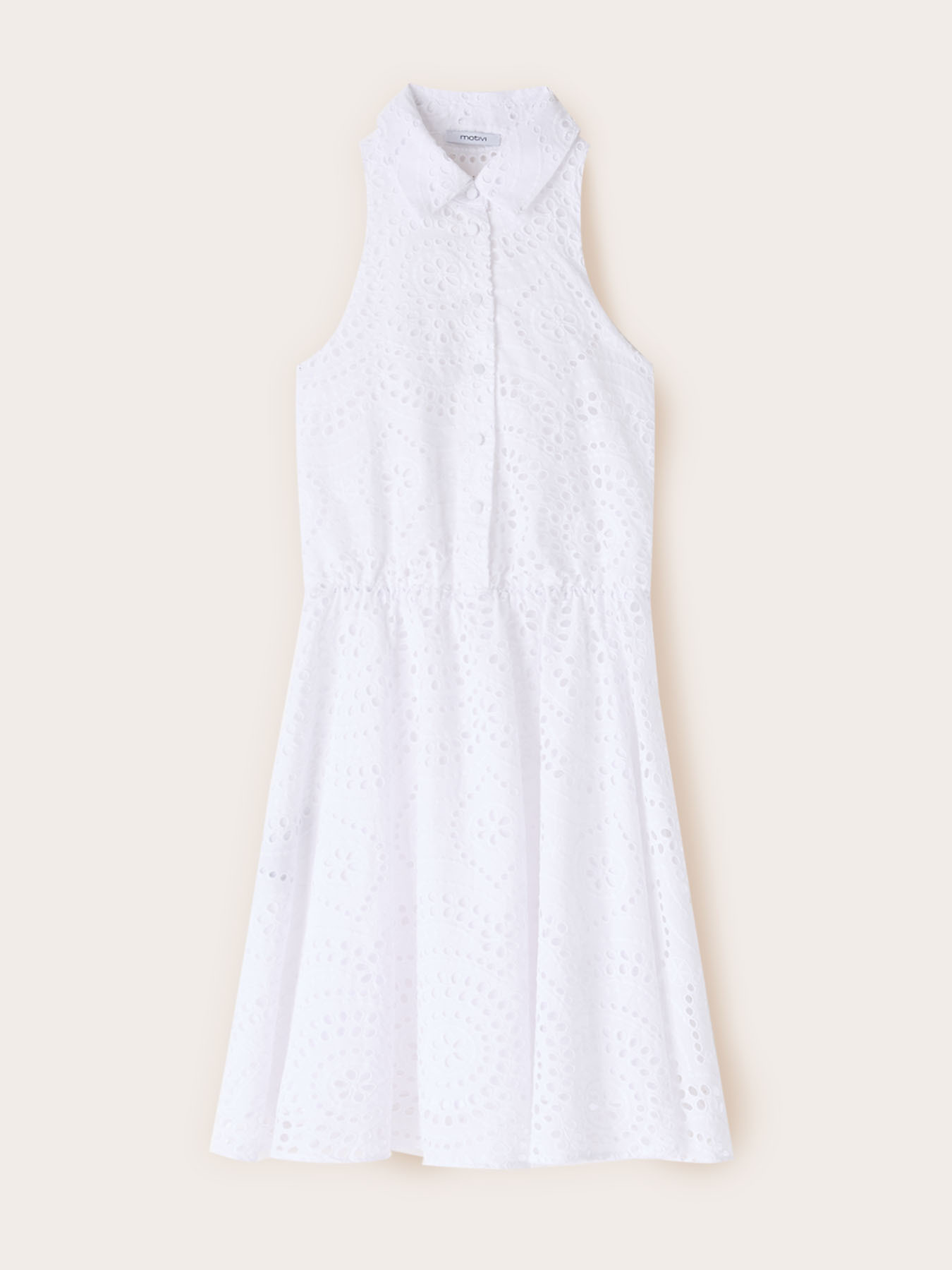 Cotton sangallo shirtdress image number 4