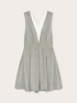 Vestito con ampia scollatura fantasia check image number 4