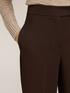 Cropped-Hose mit hohem Bund und Umschlag image number 3