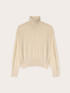 Turtleneck sweater with sheer insert image number 4