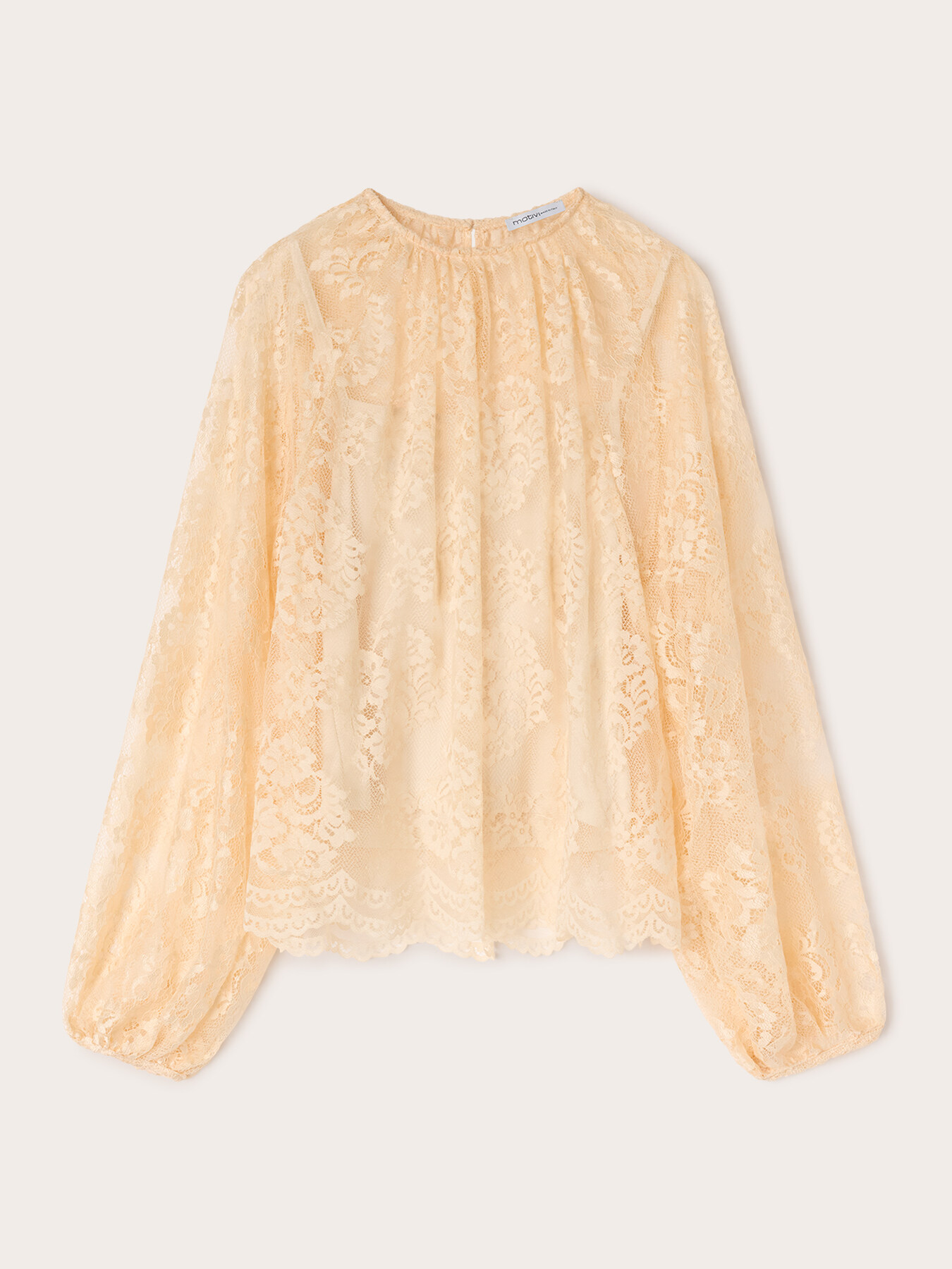 Lace blouse with raglan sleeves image number 0