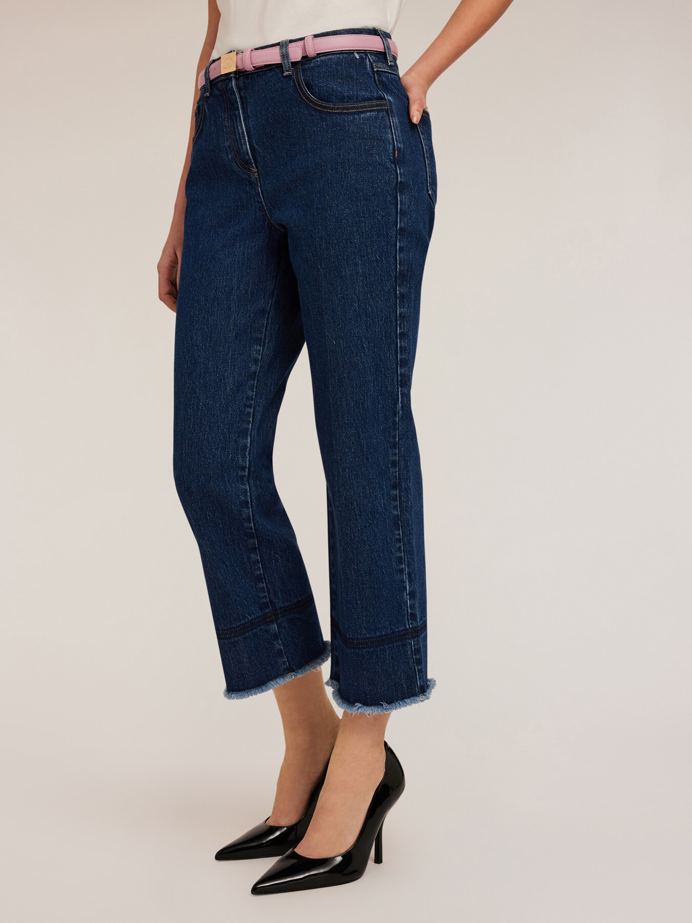 Jeans cropped kick flare image number 2