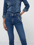 Jeans skinny con motivo bottoni image number 2