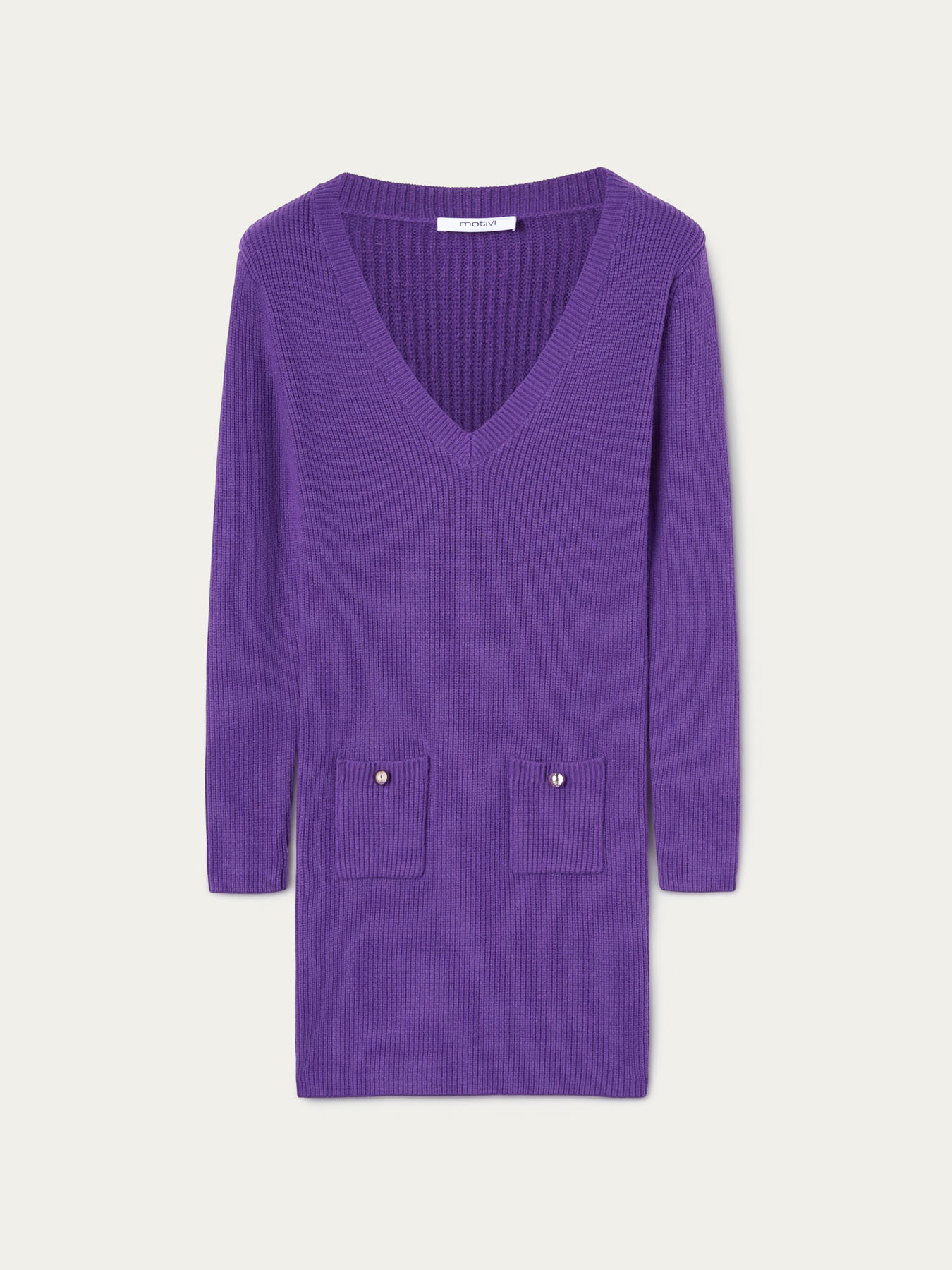 Vestito corto in maglia con spalline image number 3