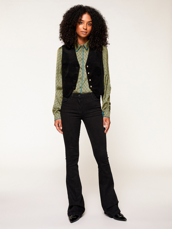 Motivi Jeans flare Bianca Donna Nero