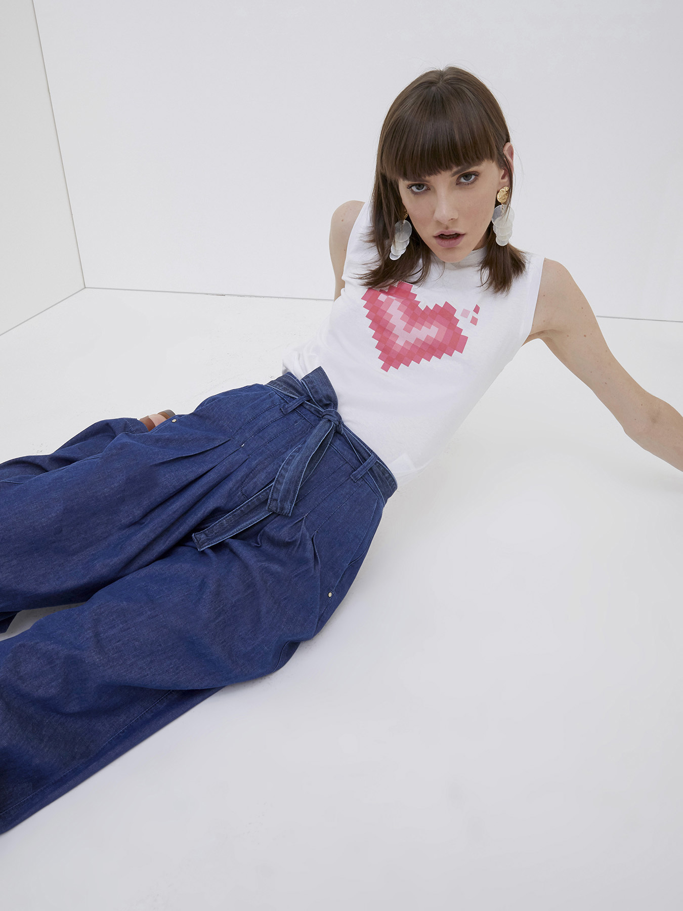 Jean large en chambray image number 1