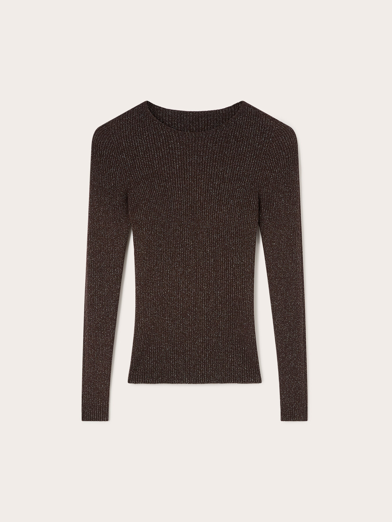 Ribbed fine lurex knitwear image number 4