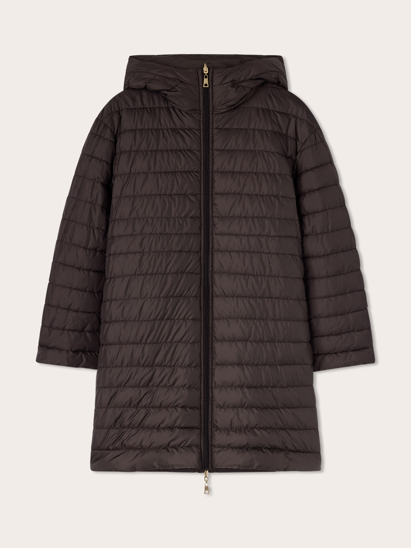 Padded parka with hood and drawstring image number 5