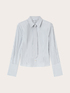 Camicia in popeline a righe con cravattino image number 4