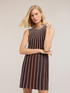 Robe ligne A en tricot pliss&eacute; image number 2