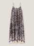 Oversize-Kleid aus Satin mit abstraktem Muster image number 3