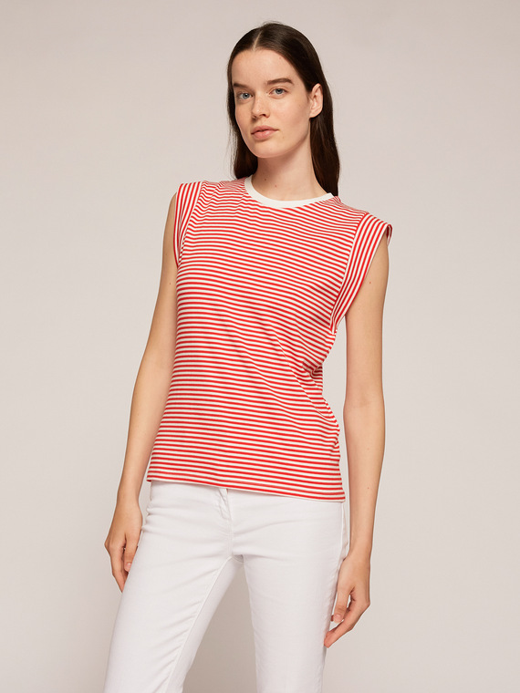 Motivi T-shirt in cotone a righe Donna