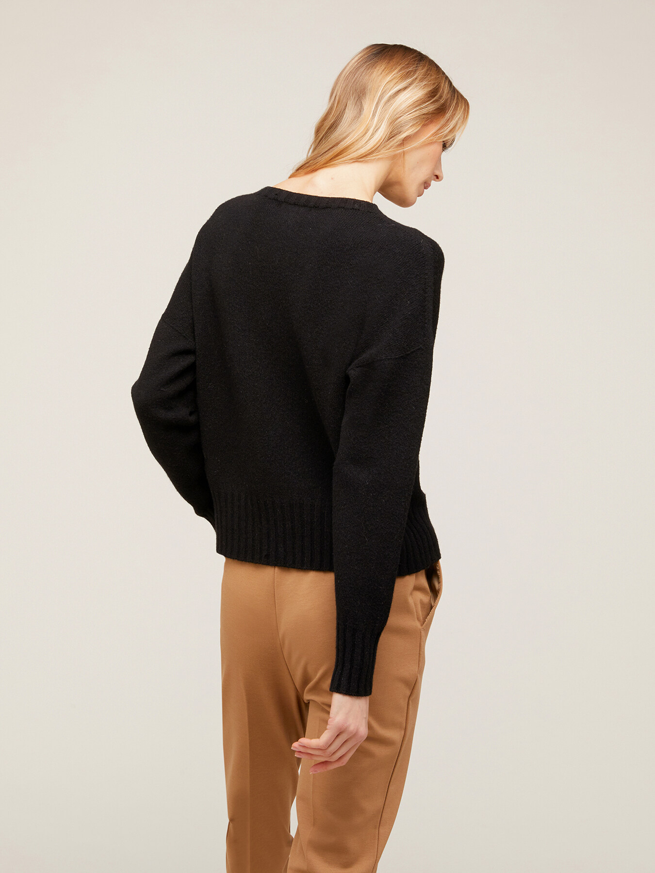 Einfarbiger Boxy-Pullover image number 1