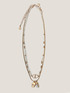 Long multi-strand necklace with beads image number 0