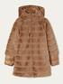 Faux fur coat with padded lining image number 3