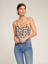 Top en maille motif animalier image number 0