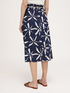 Tie dye midi skirt with rope belt image number 1