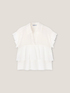 Cotton voile ruffle blouse image number 4