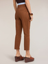 Pantaloni carrot in tela di cotone image number 1