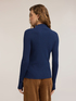 Ribbed viscose turtleneck sweater image number 1