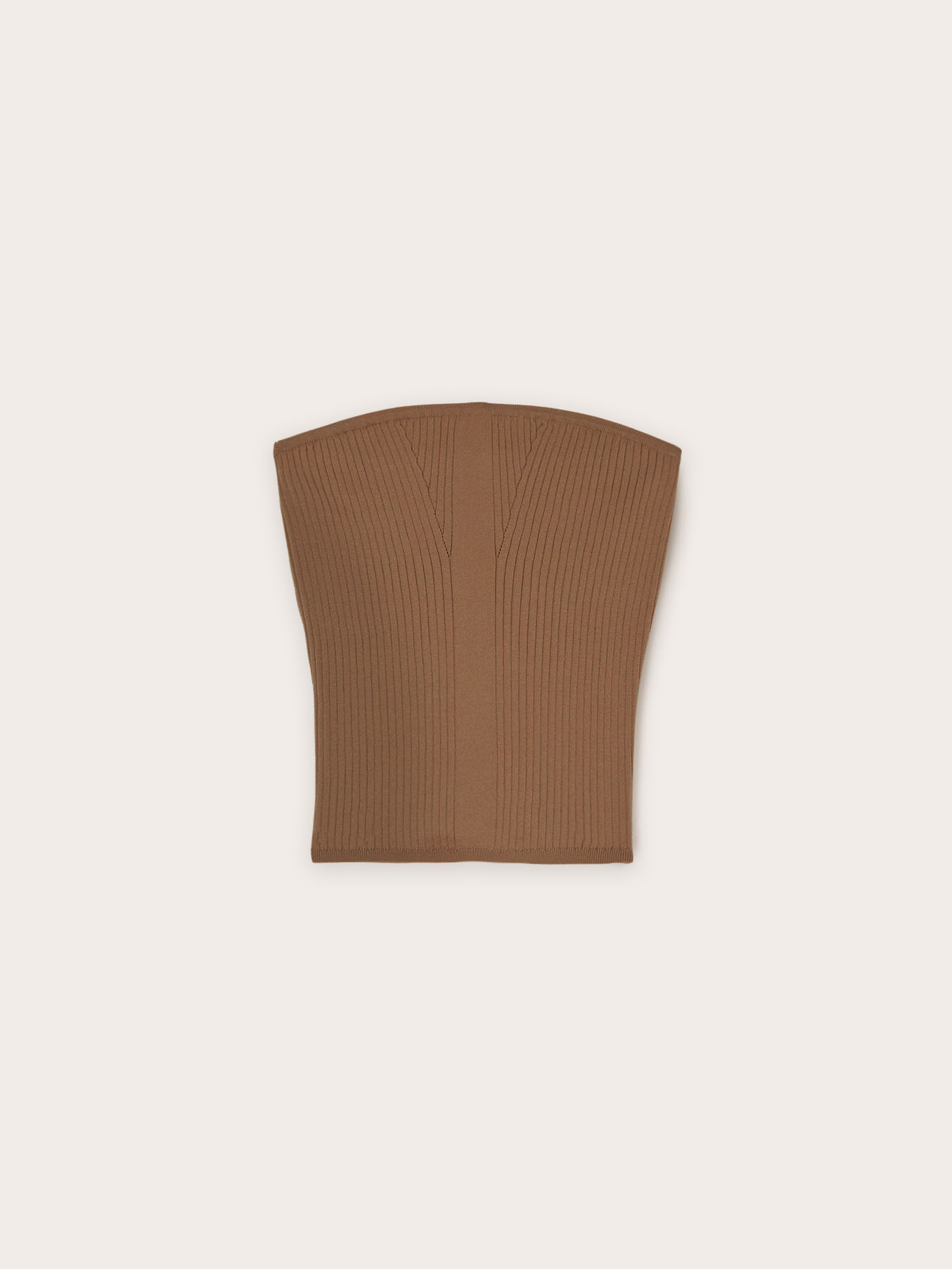 Rib knit bustier top