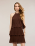 Kurzes Plissee-Kleid mit Volants image number 2