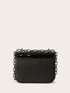Mittelgro&szlig;e Tasche aus beschichtetem Stoff und Lack image number 2