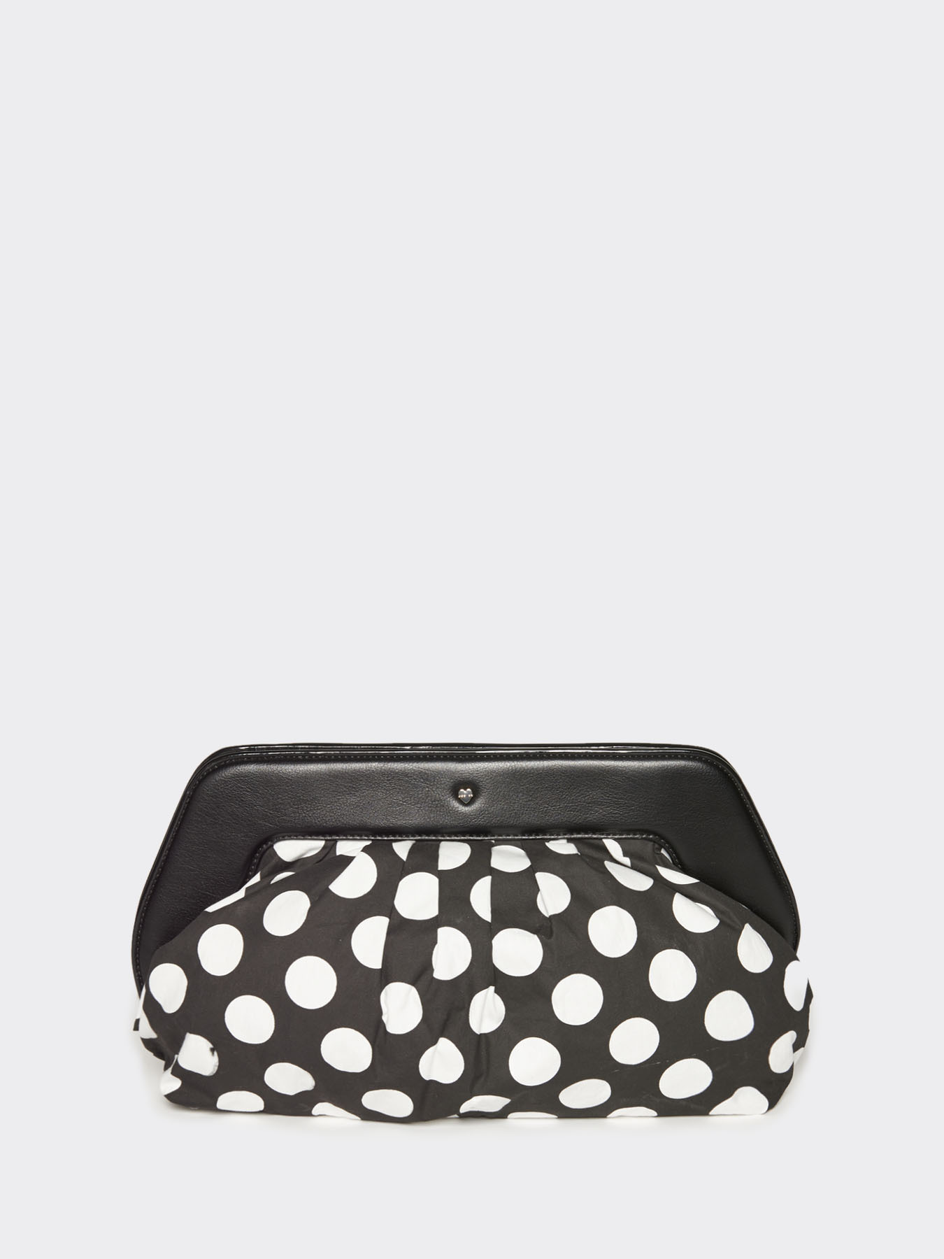 Oversized polka dot pattern clutch image number 2