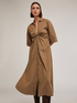 Vestido camisero con nudo image number 2