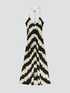 Long flowing tie-dye pattern dress image number 3