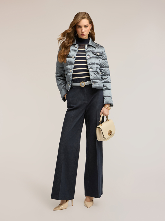 Jeans palazzo in denim