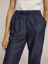 Flowing lyocell denim-effect joggers image number 2