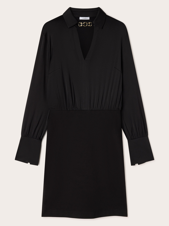 Shirtdress with jewel detail