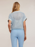 Maglia traforata con micro paillettes image number 1