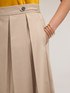 Cotton blend pleated skirt image number 3
